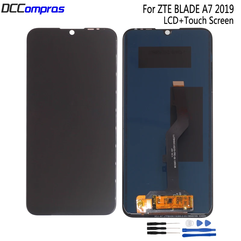 

Оригинальный ЖК-дисплей для ZTE Blade A7 2019 2019RU P963F02 дисплей сенсорный экран дигитайзер Датчик с инструментами лента