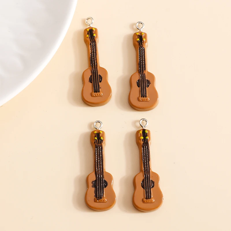 Подвески в виде музыкальной гитары с эмалью 12 х38 мм 10 шт. | Украшения и аксессуары
