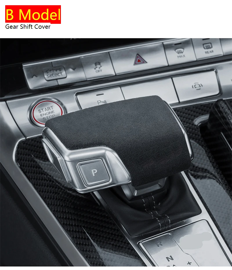 

Стайлинг автомобиля для Audi A6 C8 Центральная консоль подлокотник коробка переключения передач Панель декоративная крышка замша ABS отделка автомобильные аксессуары для интерьера