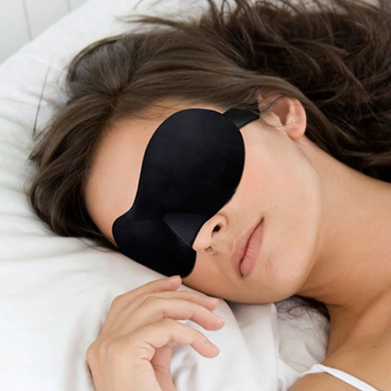 

1 Pc 3D Sleep Mask Soft Portable Blindfold Travel Eyepatch Natural Sleeping Eye Mask Eyeshade Cover Shade Eye Patch Women Men