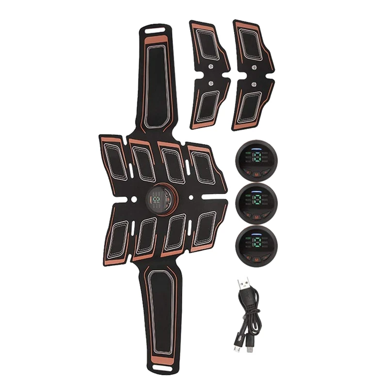 

Abs Stimulating Belt Muscle Toner Abdominal Toning Belt for Body Electrical Muscle Abs Stimulator At Home Office