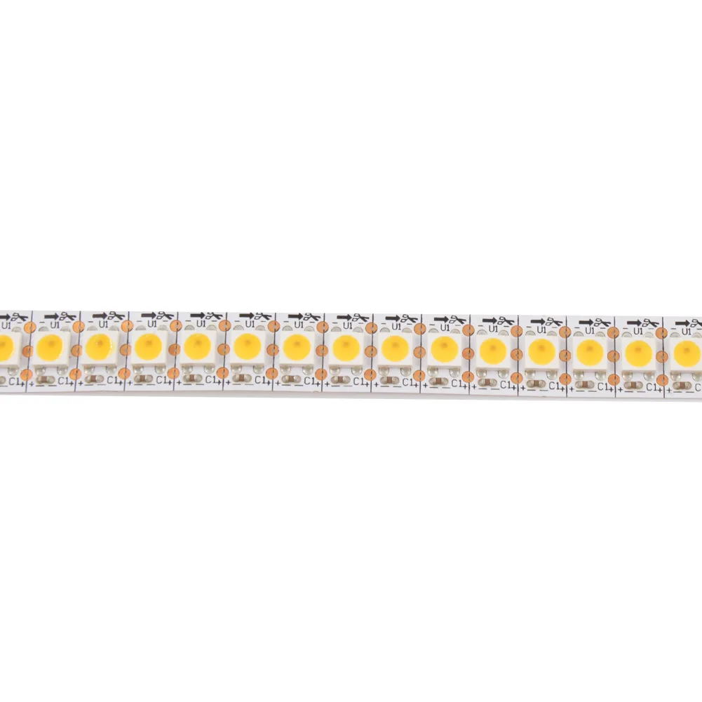 5M 74LEDs/m SK6812 White Individual Addressable LED Strip 5050 Flexible Tape SMD TV Light 5V Lamp White/Black PCB IP20/IP65/IP67