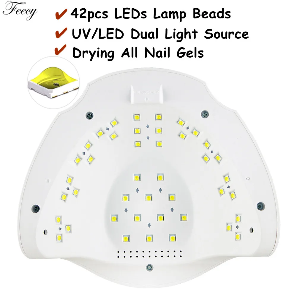 УФ лампа для маникюра F6 СВЕТОДИОДНЫЙ светильник сушки гель лака 86 Вт|gel led lamp|lamp for