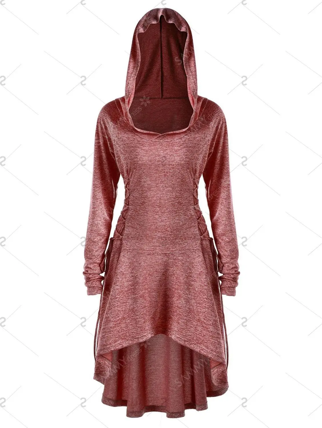 Женское вечернее платье-туника Medival праздничное платье с капюшоном накидка В