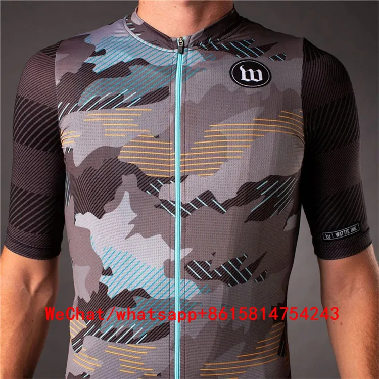 14 wattie ink летняя велосипедная одежда полиэстер короткий рукав Велоспорт Джерси для мужчин дорога или катание по горам гонки движения - Цвет: 14