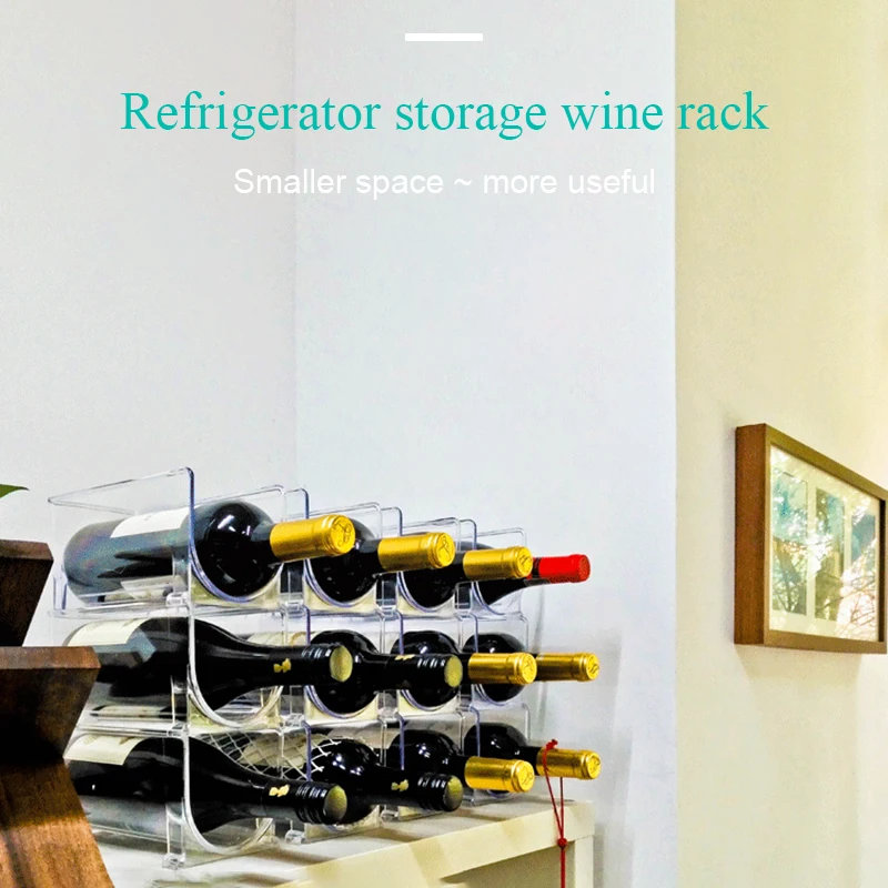 Стеллаж для хранения пивных бутылок органайзер холодильника вина кухни складной