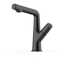 bathroom black faucet pull out faucet stretch golden taps sink mixer tap hotel sink faucets rotatable shampoo basin water tap