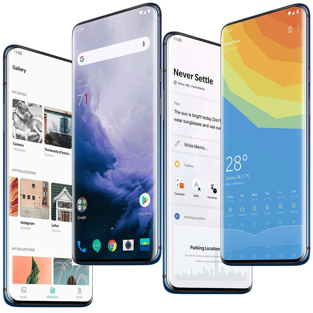OnePlus 7 Pro Global rom 4G смартфон 256GB Snapdragon 855 камера 48 МП 6,67 ''Fluid AMOLED 2K разрешение UFS 3,0 Тройная камера
