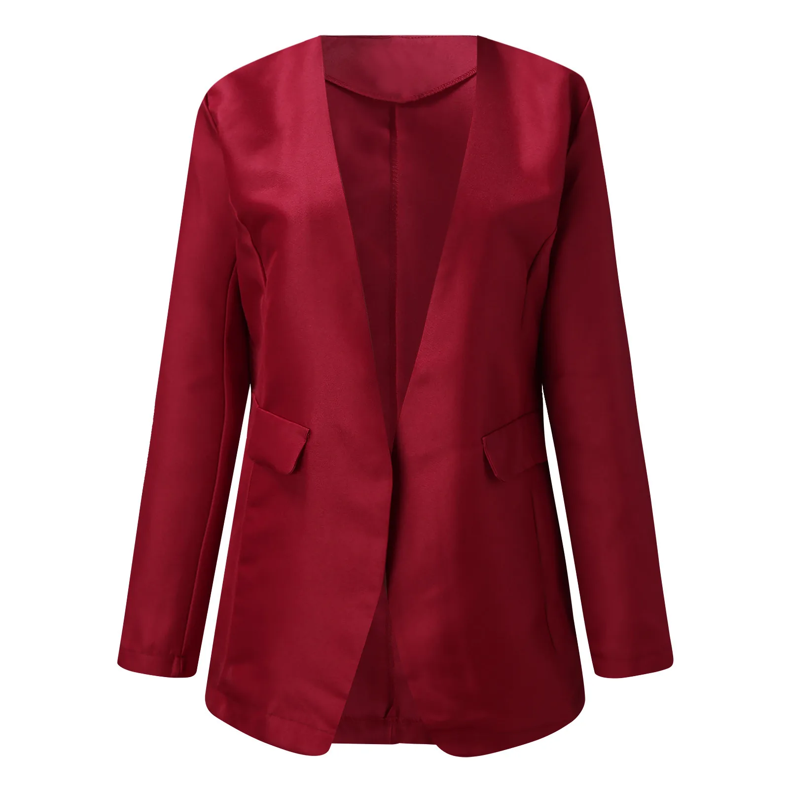 

2021 ladies blazer casual long-sleeved slim-fit jacket blazer open front desk lady blazer OL lapel jacket cardigan formal blazer