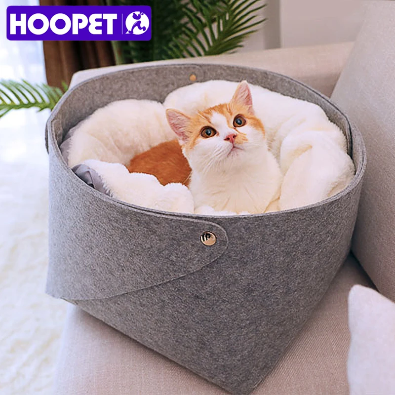 HOOPET корзина для кошек кровать для собак для кошек теплая кровать домики для собаки для кошек товары для домашних животных дом для кошек щенок мягкий удобный дом