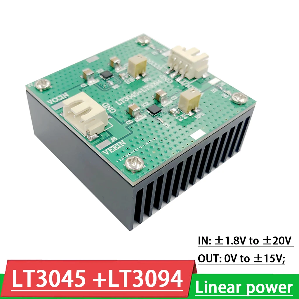 

LT3045 + LT3094 positive negative Voltage DC-DC low noise RF regulated linear power supply step-down Adjustable 3V 5V 9V 12V 15V