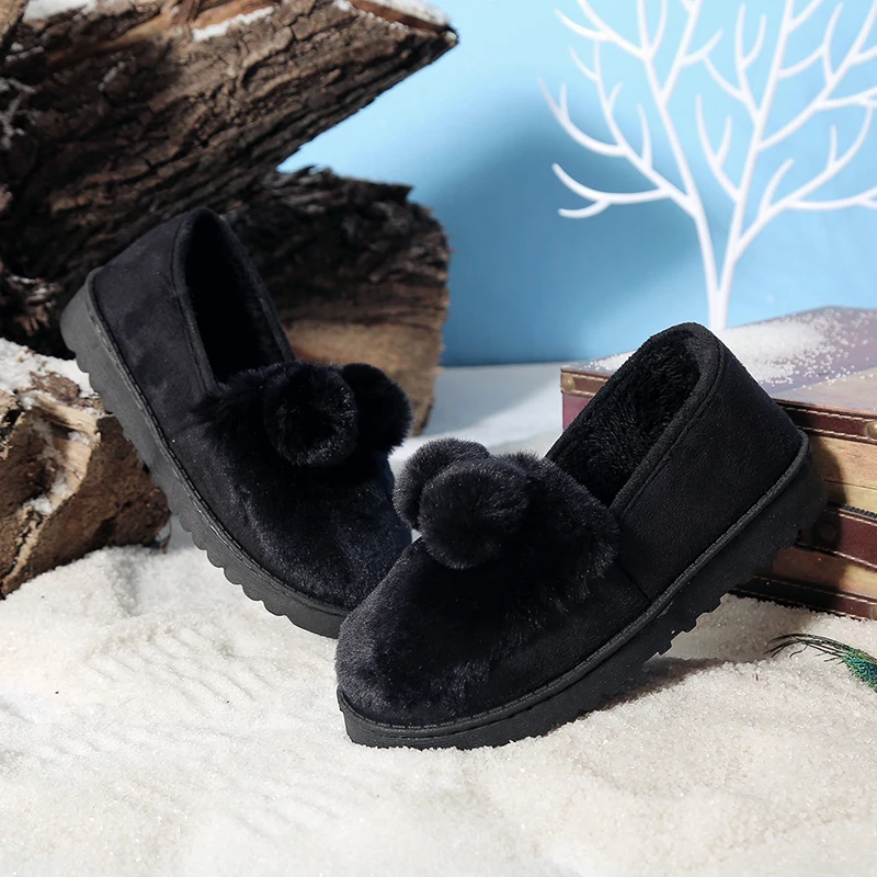 2020 New Winter Snow Boots Women Ankle Boots Ladies Suede Leather Warm Plush Women's Boots FemaleFlat Shoes