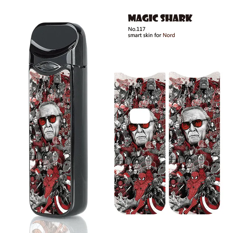 Magic Shark Leaf Flash Man супергерой Гарфилд Звездные войны Череп ПВХ наклейка пленка для