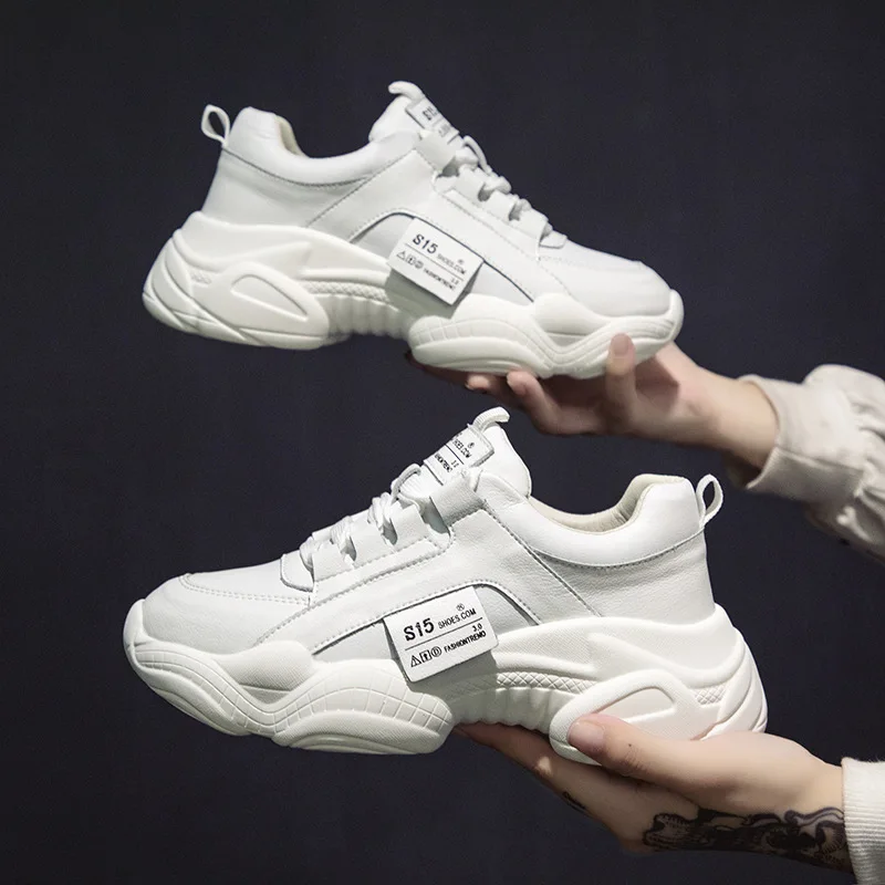 

Trendy Shoes 2021 Spring and Summer New Autumn Thick-soled Sponge Cake White Shoes Casual Sports Old Shoes Women Shoes