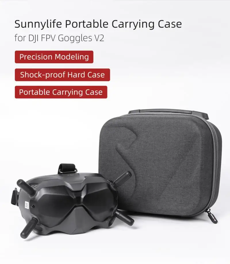 

Newest For DJI FPV Storage Bag Sunnylife Suitcase For DJI FPV Flight Glasses V2 Storage Bag Suitcase Drop Protection Accessorie