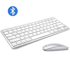 Ультратонкая Бесшумная Bluetooth-клавиатура и мышь, беспроводная Bluetooth-мышь для Mac, iPad, iPhone, iOS, Android, Windows