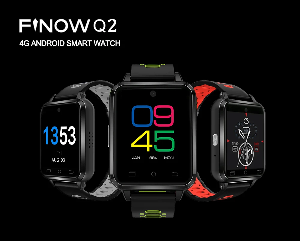 4G Детские умные часы Finow Q2 Smartwatch MTK6737 Android 6,0 IP67 водонепроницаемые sim-карты носимые устройства 2МП камера для Видеозвонок