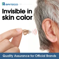 britzgo hearing aid digital noise reduce mini sound amplifier 1 5 grams battery vhp 601vhp 603 skin colorsilver color