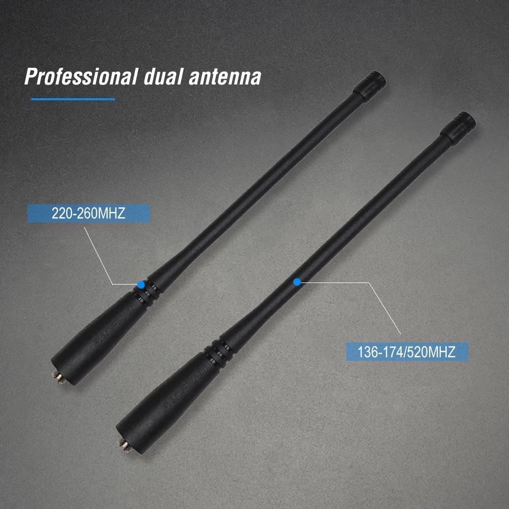 Новая трехдиапазонная рация Baofeng UV 5R Pro VHF UHF 220 260MHz 2 шт антенна Высокая мощность 8 Вт двухсторонние