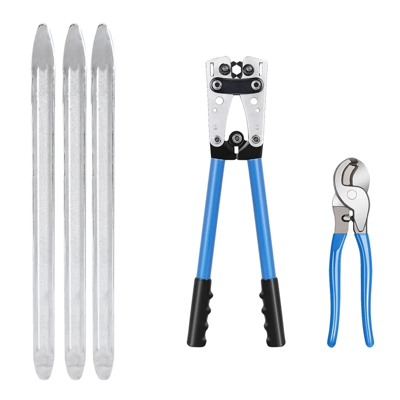 1 компл. Инструмент для обжима аккумуляторных кабелей Ручные плоскогубцы