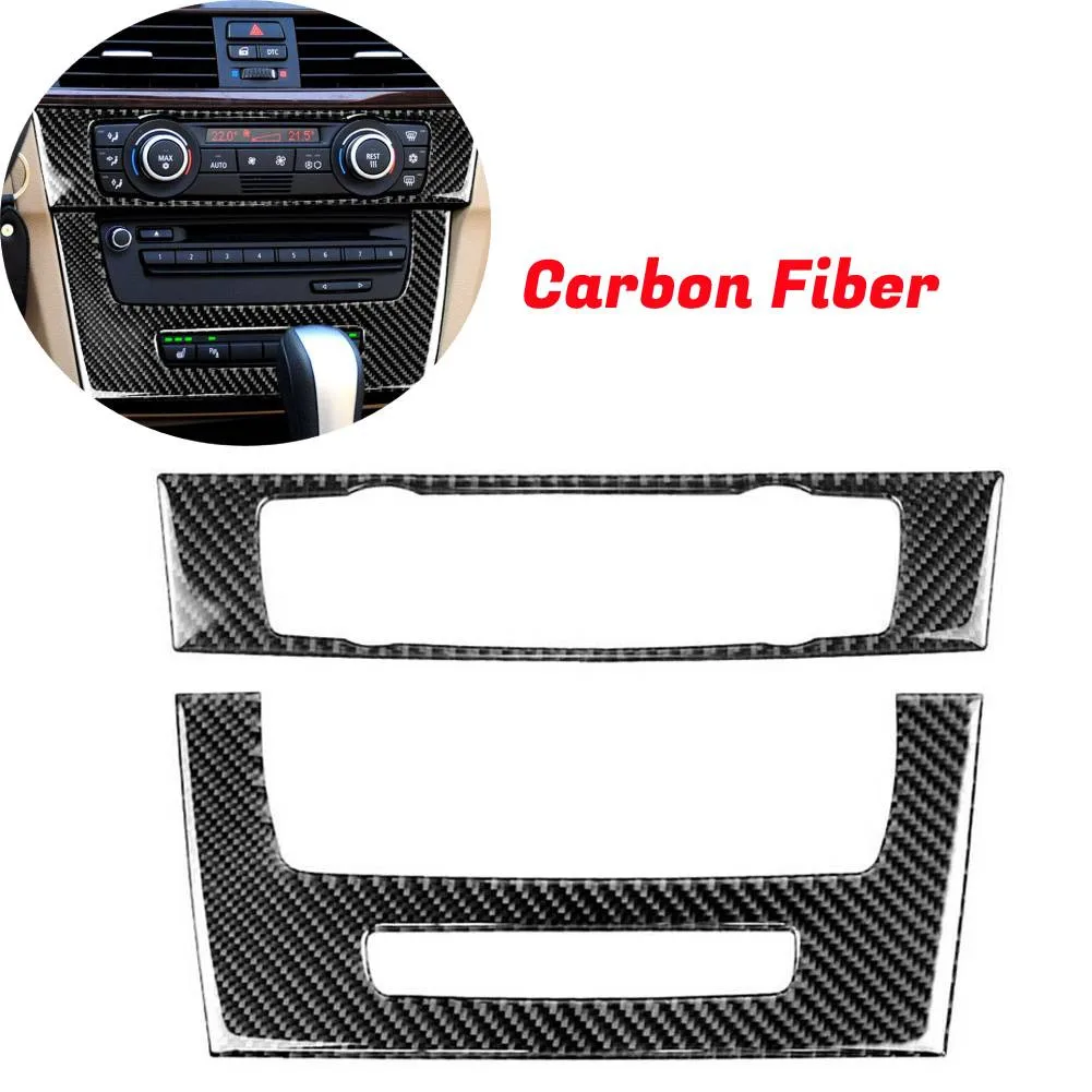 

Car Styling Center Console Air Conditioning CD Control Panel Decoration Sticke For BMW 3 Series E90 E92 E93 2005-12