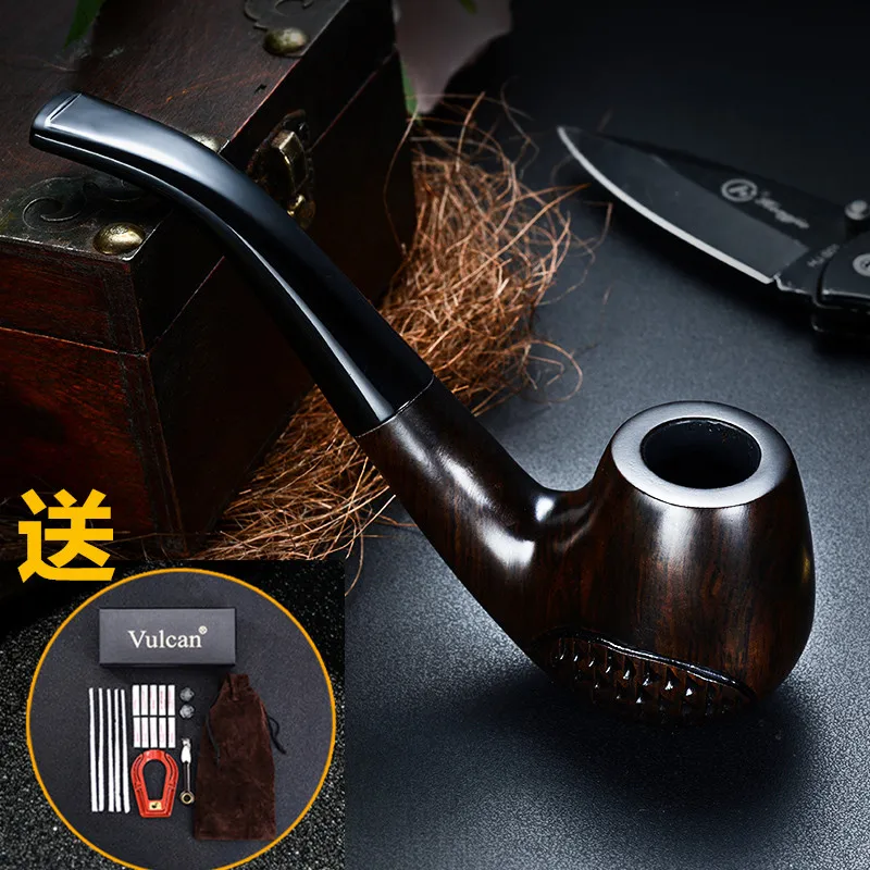 Деревянный курительный набор черное дерево искусственное с аксессуарами для