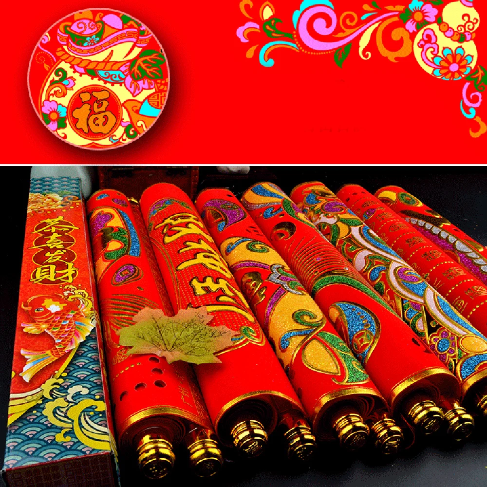 Китайский новый год свитки украшения наклейки на стену фу Бог богатства торговые
