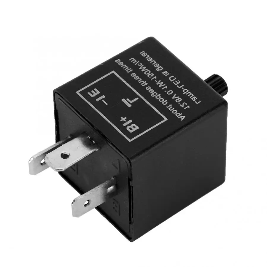 CF14 JL-02 12V 3 Pin LED Flasher Flash Relay for Turn Signal Light Hyper Flash Or Normal Lights Relay 0.1W-150W LED Flash Relay