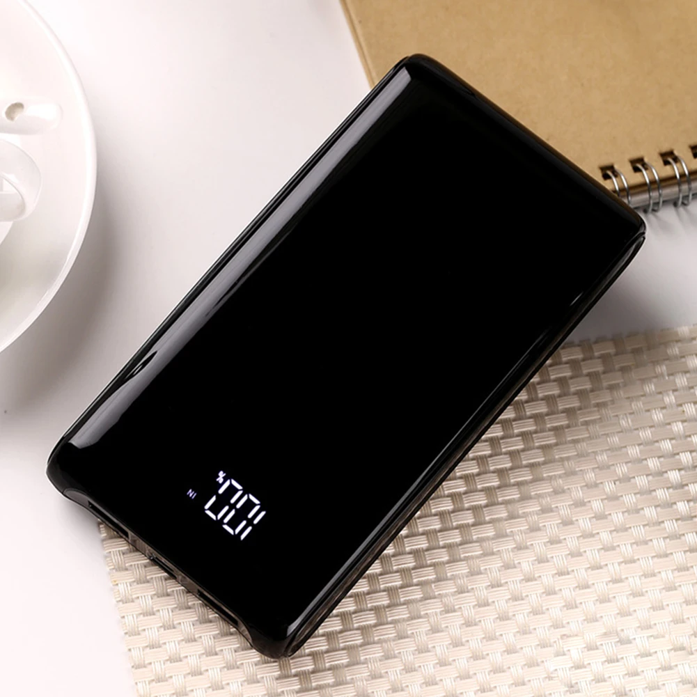 6 секций 18650 корпус держатель для аккумулятора черный внешний аккумулятор чехол