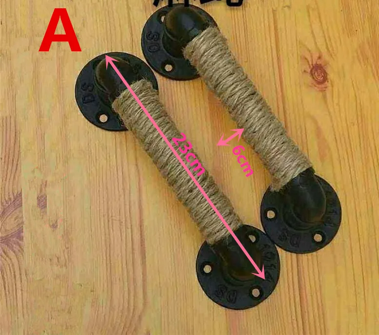 Ручка для мебели в промышленном стиле раздвижной сарай деревянные дверные ручки