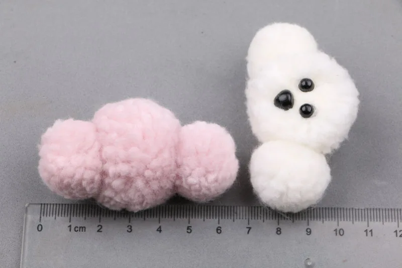Мини заказ 2 шт 65*40 мм 3D Kawaii голова собаки куклы девушка волос ювелирные изделия DIY