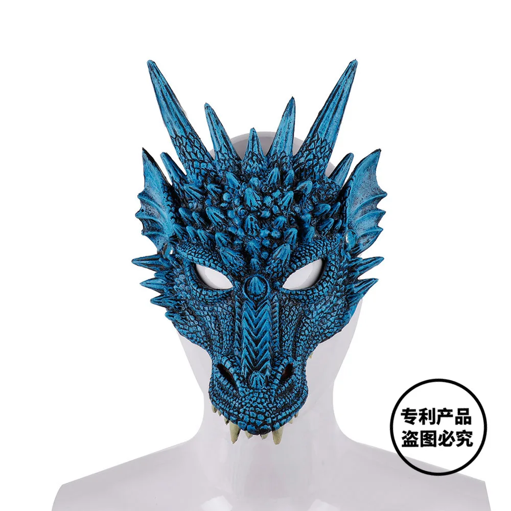Mardi Gras Хэллоуин Карнавал вечерние PU 3D животное маска дракона на Масленицу подарок