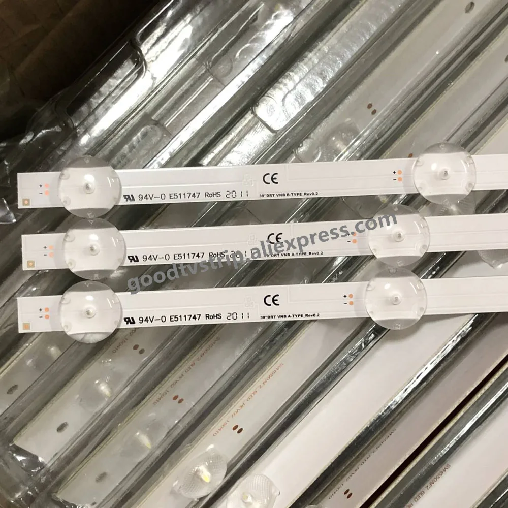 

New 10set=30pcs LED backlight strip for VESTEL 39" DRT VNB A B-TYPE LUXOR LUX01390001 Finlux FIN39FHD440BK VES390UNDA-2D-N11