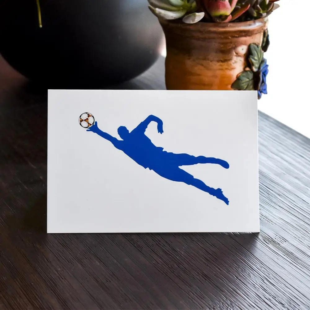 6 шт открыток Креативный дизайн Кубка мира по футболу полуоткрытые