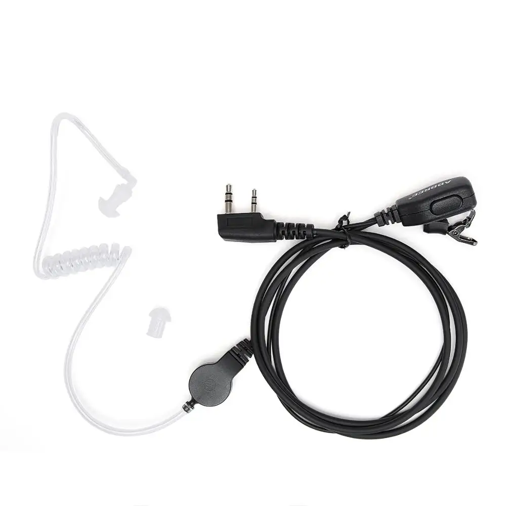 10 шт. PTT Mic Air для акустической трубки наушников Walkie Talkie гарнитура Kenwood Baofeng UV-5R UV-82 TYT
