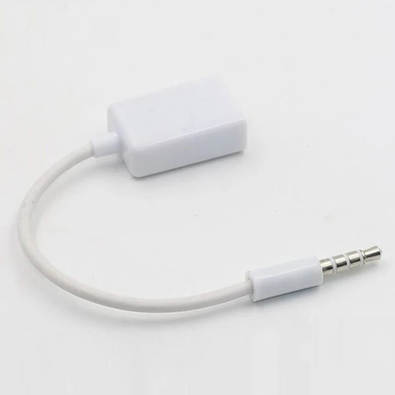3 5 мм штекер aux аудио разъем к usb 2 0 гнездо преобразователь кабель Автомобильный