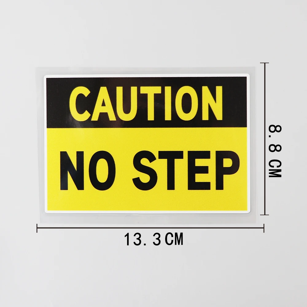YJZT 13 3 см × 8 предупреждение No Step опасность смотреть ваш шаг Наклейка ПВХ