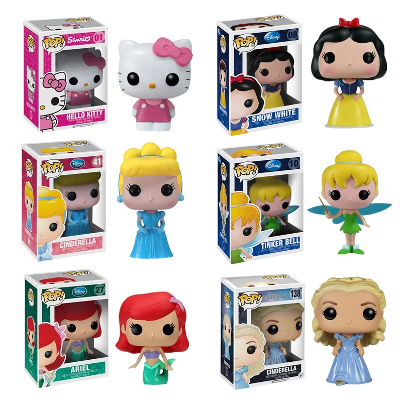 FUNKO Принцесса Белоснежка Ариэль Золушка Тинкер Белл Hello Kitty экшн фигурка