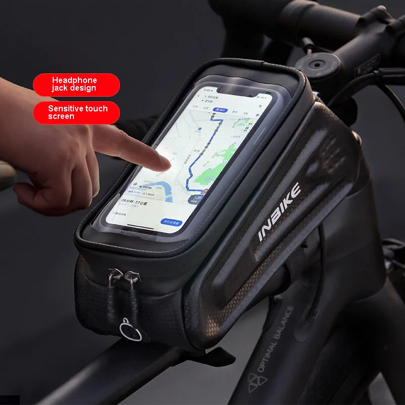 

INBIKE Waterproof Bicycle Bag Beam Front Beam Upper Tube Bag Phone Bag Mountain Road Bike Cycling Equipment Bike Accessories