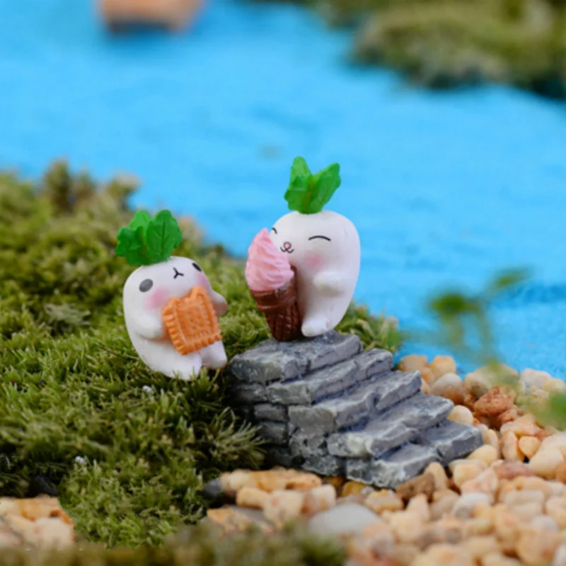 Fairy House Garden Miniatures Radish Doll Figurine Cake Desk Office Decor Home Decoration Accessories DIY Mini Micro Landscape | Дом и сад