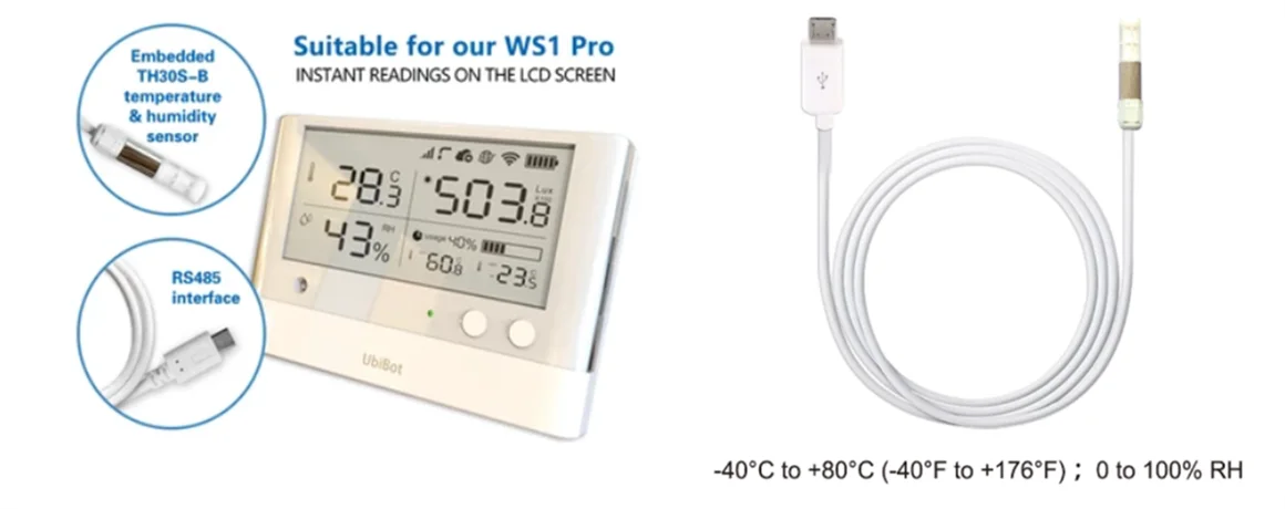 UbiBot WS1 Pro WiFi SIM Bundle Greenhouse 7/24 Online Greenhouse Monitoring System Outdoor Warmhouse Alert