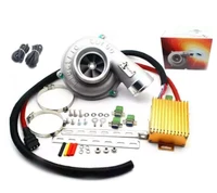 electric turbo supercharger kit thrust motorcycle electric turbocharger air filter intake for all car improve speed