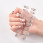 16 наконечниковлист Блестящий серии минималистичный дизайн Модный лак для ногтей Novidades дизайн ногтей стикер дизайнерский лак фольга