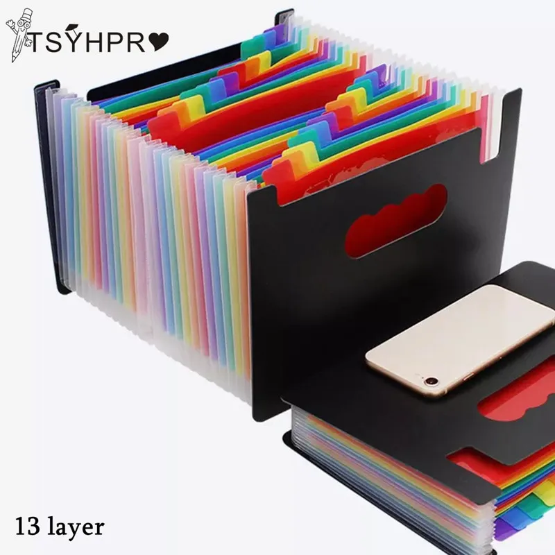 12/13 карманов расширяющаяся папка для файлов/Органайзер файлов гармодиана с