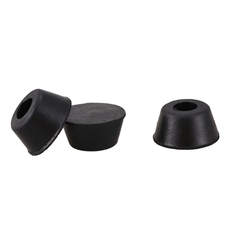 

10 Pcs 21mm x 10mm Conical Recessed Rubber Feet Bumpers Pads Black