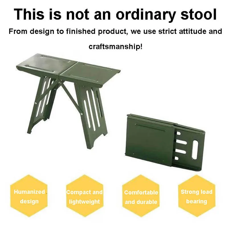 Goedkoop Outdoor Draagbare Ijzer Legering Opvouwbare Kruk Camping Stoel Seat Voor Vissen Reizen Picknick Stoelen Trein Schetsen Reparatie Paard Kruk