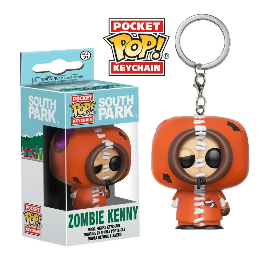 Kenny Funko Pop HP7 Харри Хедвиг Фокс брелок игрушки дисней Олаф Анна Эльза фигурка принцессы брелок Подвески Игрушки Южная парк Кенни - Цвет: Kenny