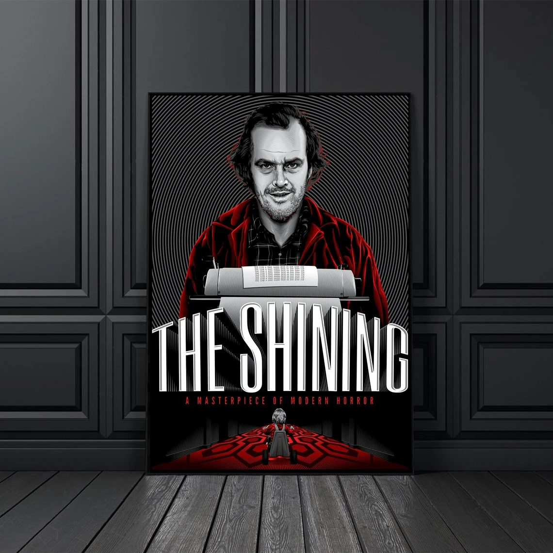 

The Shining Classic Retro Movie Poster Cover Canvas Print Custom Poster Home Decoration Wall Painting (No Frame)