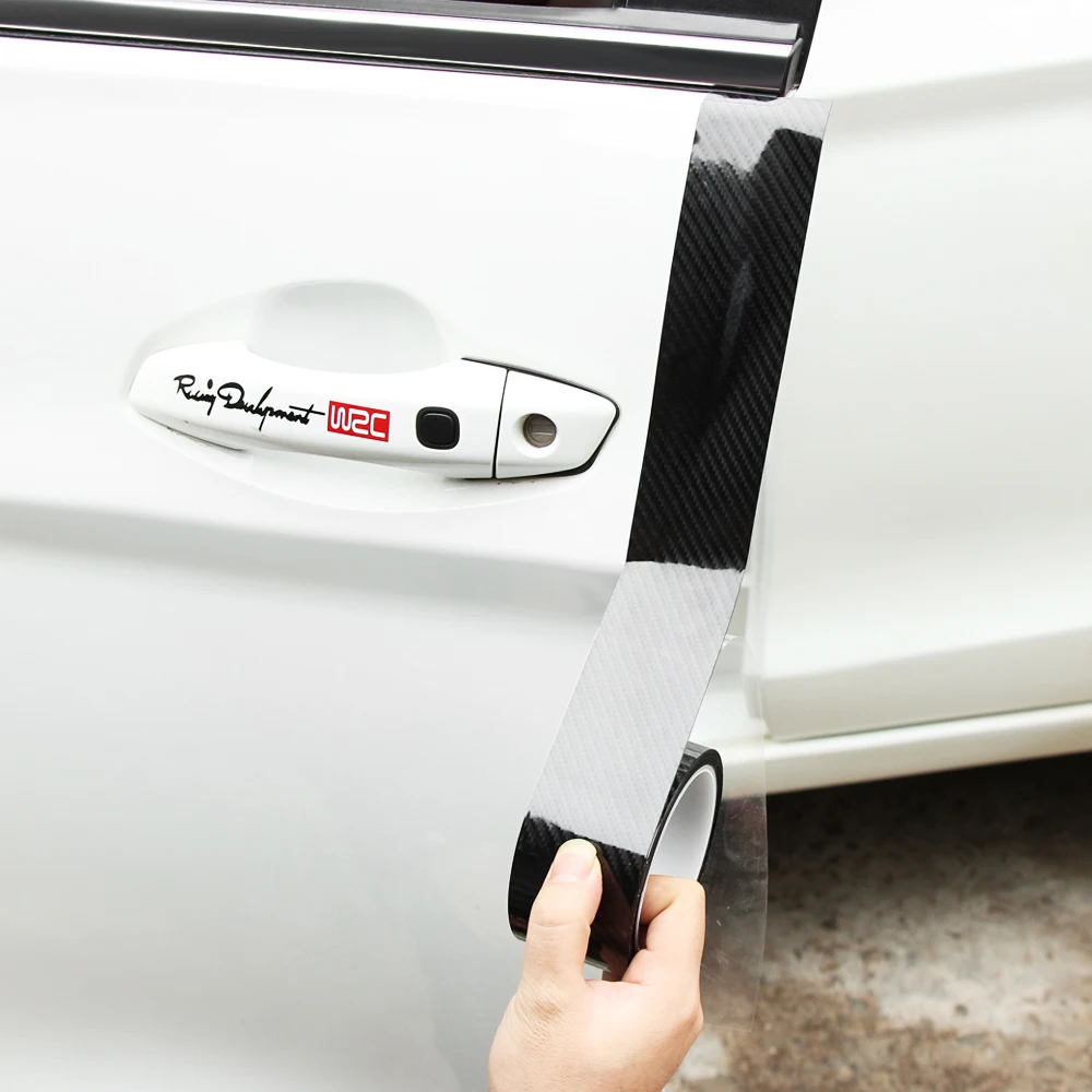 Car Door Sill Edge Protector Carbon Fiber Stickers for peugeot 307 206 cruze Abarth jeep renegade ford fiesta mazda 6 | Автомобили и