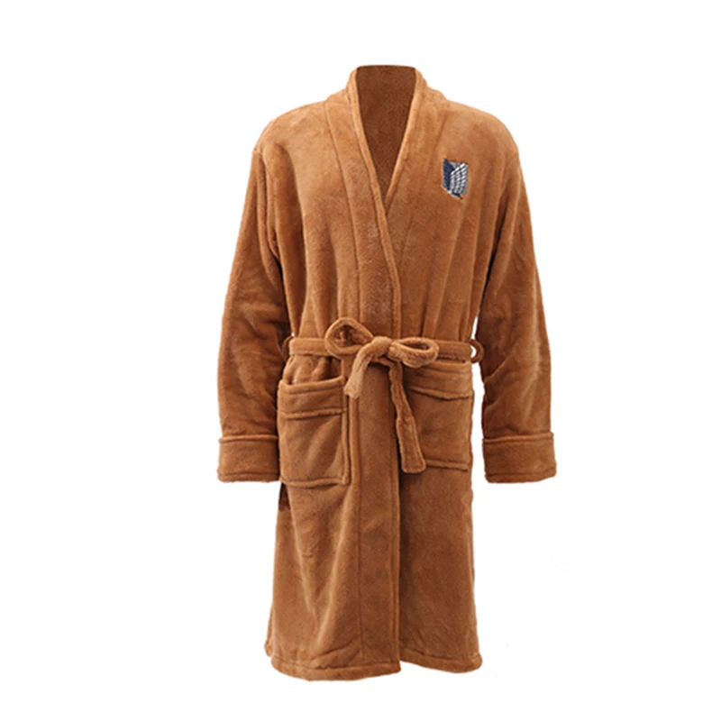 Обувь для косплея по аниме атака на Титанов фланелевый костюм купальный халат Eren